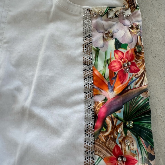 Nice Istambul Cotton and Lycra Pants with Stone Embellishments - Picture 6 of 11